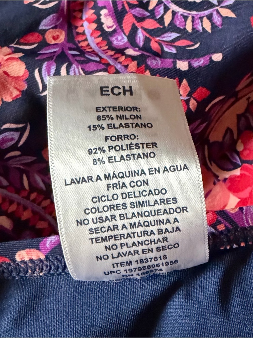 Lands’ End SlenderSuit Grecian One Piece Swimsuit - Picture 6 of 8